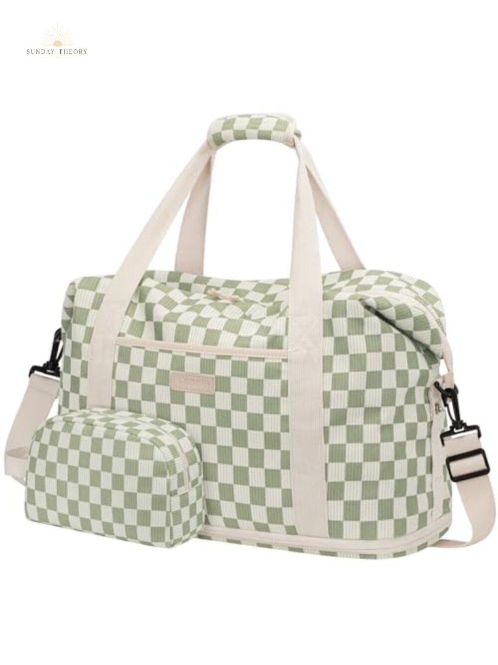 Expandable Travel Duffel Weekender Overnight Bag Waterproof with Toiletry Bag